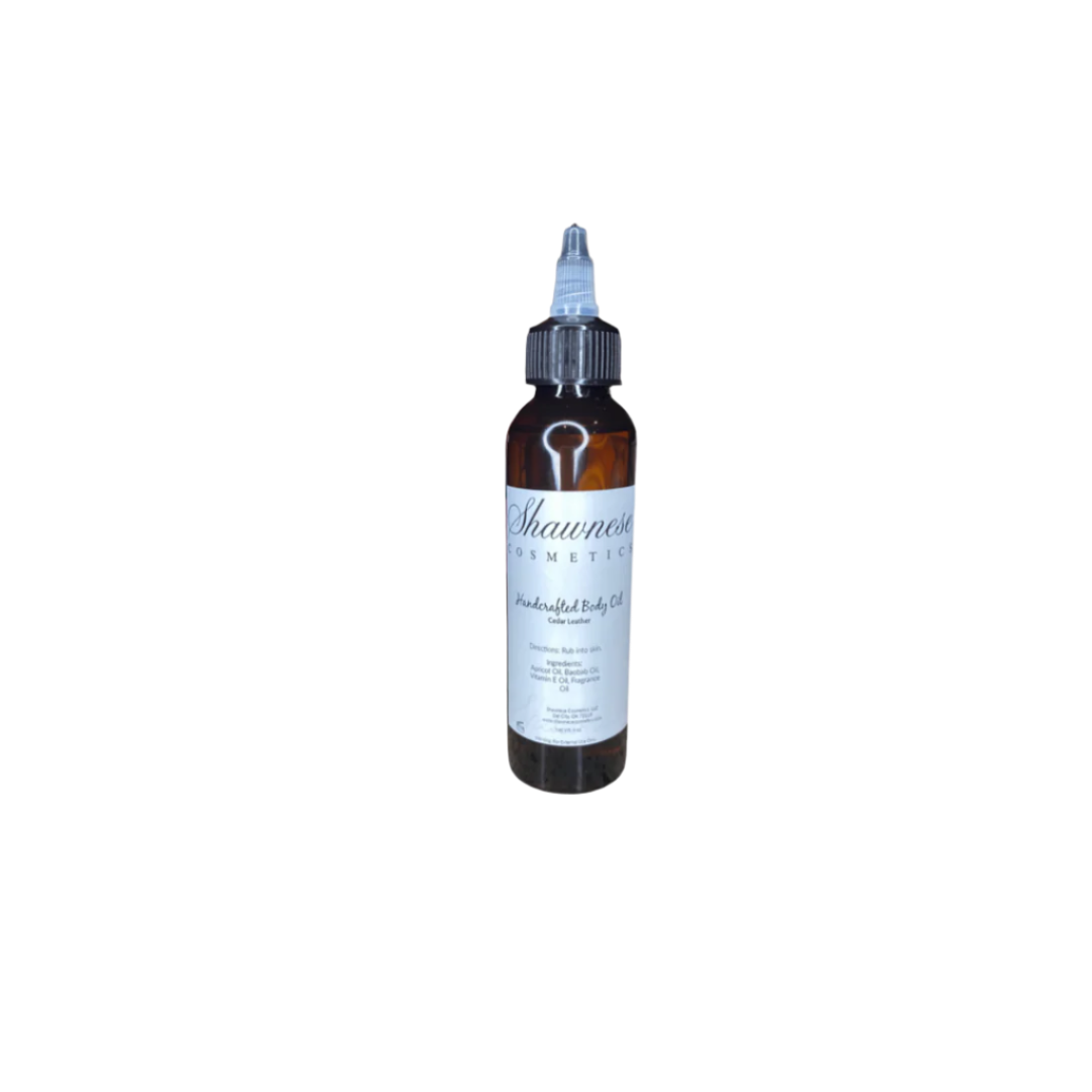 Cedar Leather Handcrafted Body Oil-Masculine